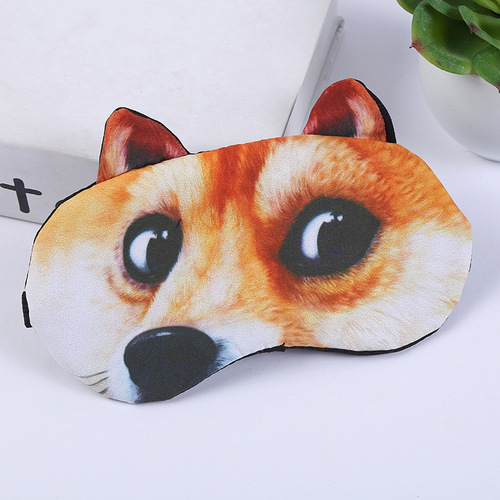 New creative sleeping eye mask, cute three-dimensional eye mask, ice compress eye mask, cartoon animal light-blocking eye mask