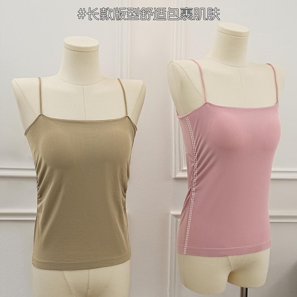 Camisola de espalda de belleza de verano, taza fija de una pieza para mujer