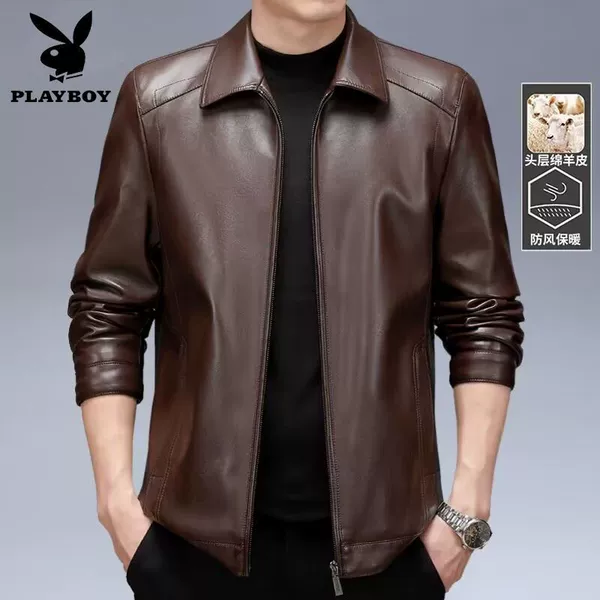 801 Lapel [Single Leather] Brown