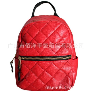 厂家生产分销生日小 包涤纶箱包皮具双肩背包人气红色新年喜气背