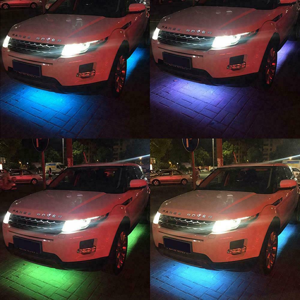 Controles por teléfono móvil rgb automóvil debajo del cuerpo luz de neón chasis lámpara de chasis lámpara de pie lámpara de atmósfera