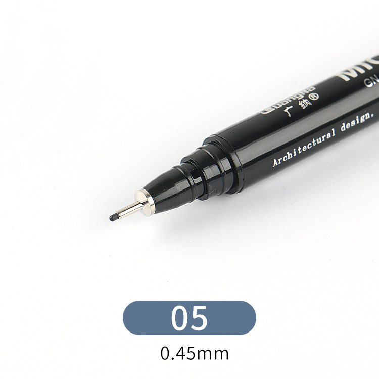 Guangna 8050 aguja pluma arte gancho pluma 15 tipos de línea boceto bosquejo contorno pluma negro anime bosquejo pluma