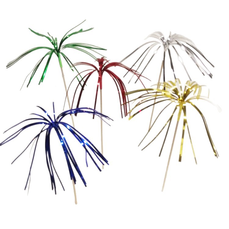 Cash fruta palo creativo colorido cigarrillo de madera 100 unids cóctel aguja 15cm en stock al por mayor