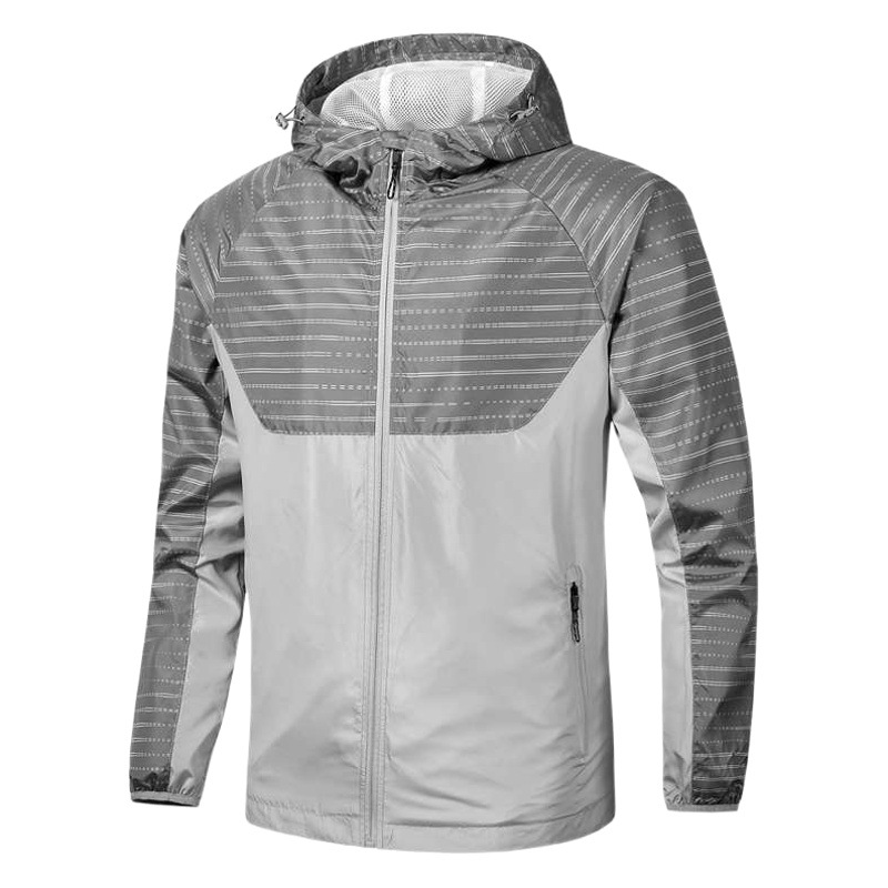 Chaqueta cortavientos deportiva para primavera y otoño, transpirable, holgada, para correr, moderna, informal, con capucha para hombre.