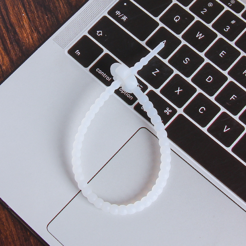 25cm colorido pequeña flor de silicona cuerda DIY joyería llavero accesorios auto-bloqueo cordón Correa cordón corbata