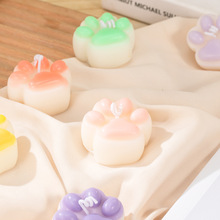 小猫爪香薰蜡烛批发生日礼盒家居装饰香氛摆件手工伴手礼香味香熏