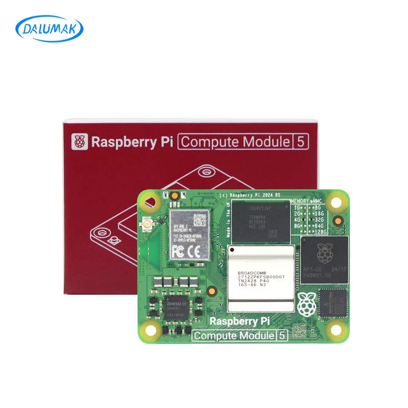 Compute Module (Raspberry Pi) Compute Module 5 CM5, несколько вариантов eMMC, Wi‑Fi и Bluetooth
