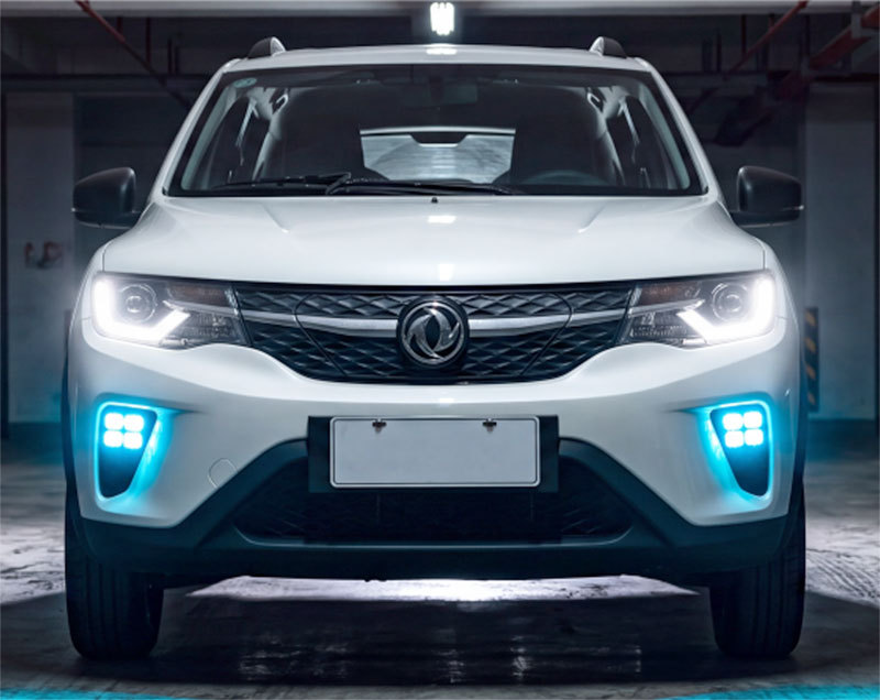 Suitable for Dongfeng Fengshen EX1 Nano EX1, specialized daytime running lights, modified LED front fog lights, front bumper decorative lights