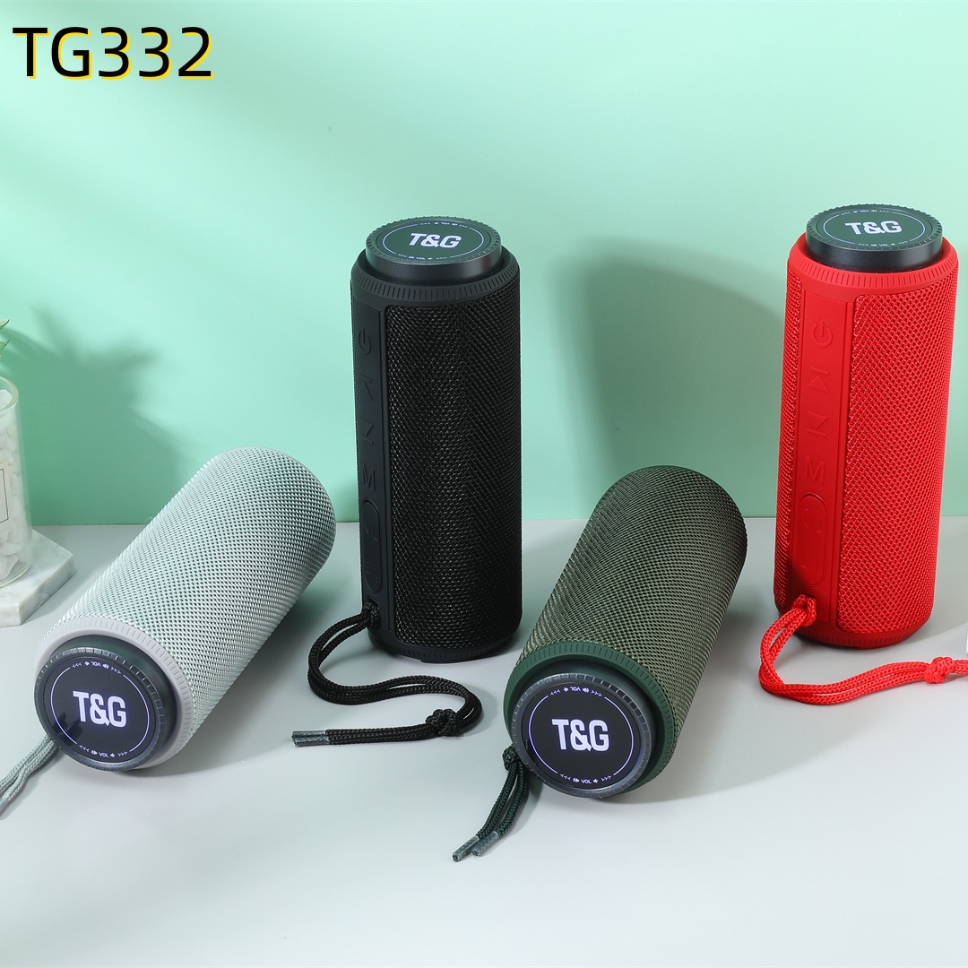 Tela impermeable al aire libre TG332 altavoz Bluetooth subwoofer doble diafragma de alta calidad portátil tarjeta T audio de llamada