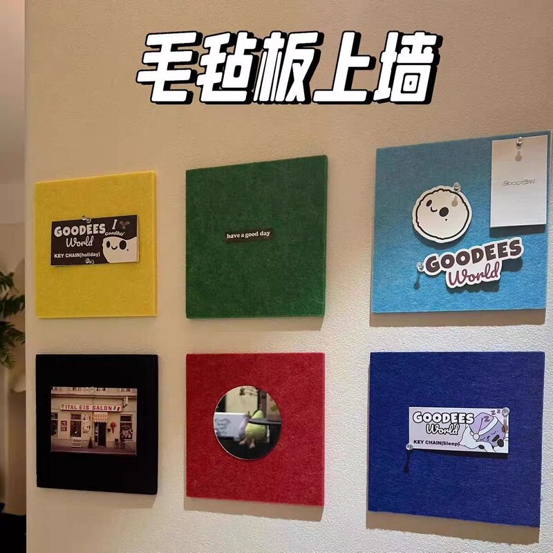 Dopamine-Colored Felt Board Display Frame White Wall Transformation Photo Message Board Polaroid Puzzle Display Stand Dopamine-Colored Felt Board Display Frame White Wall Transformation Photo Message Board Polaroid Puzzle Display Stand