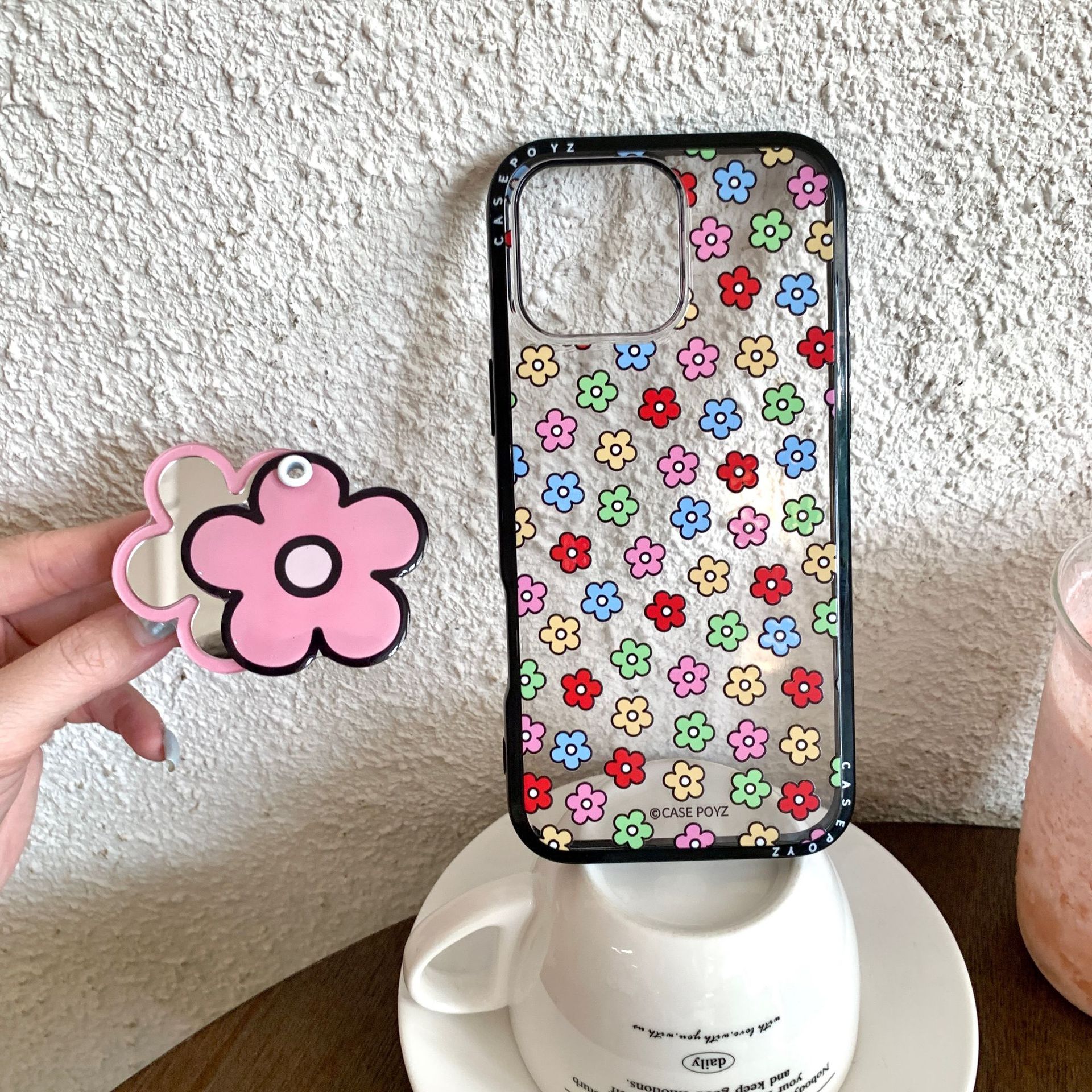 Flores de dopamina de colores para iPhone15/16 funda para teléfono móvil 16ProMax verano 14/13 nuevo 15PM hembra