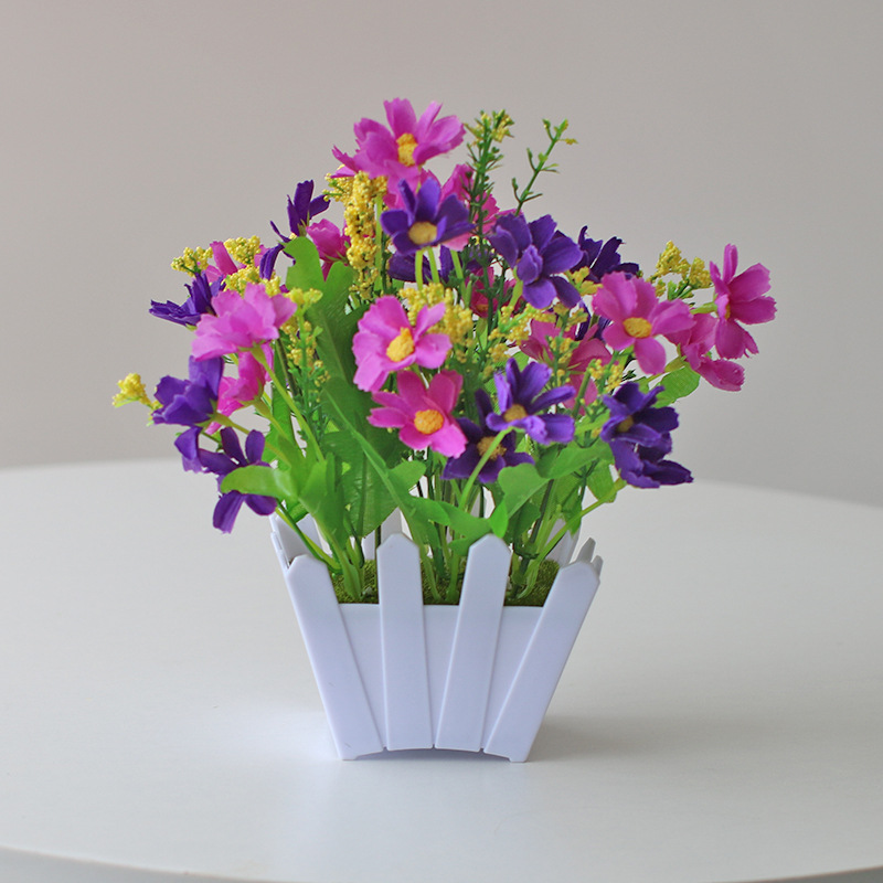 Planta artificial bonsai eucalipto Lysiana flor artificial planta verde Planta artificial decoración del hogar Fuente de la fábrica