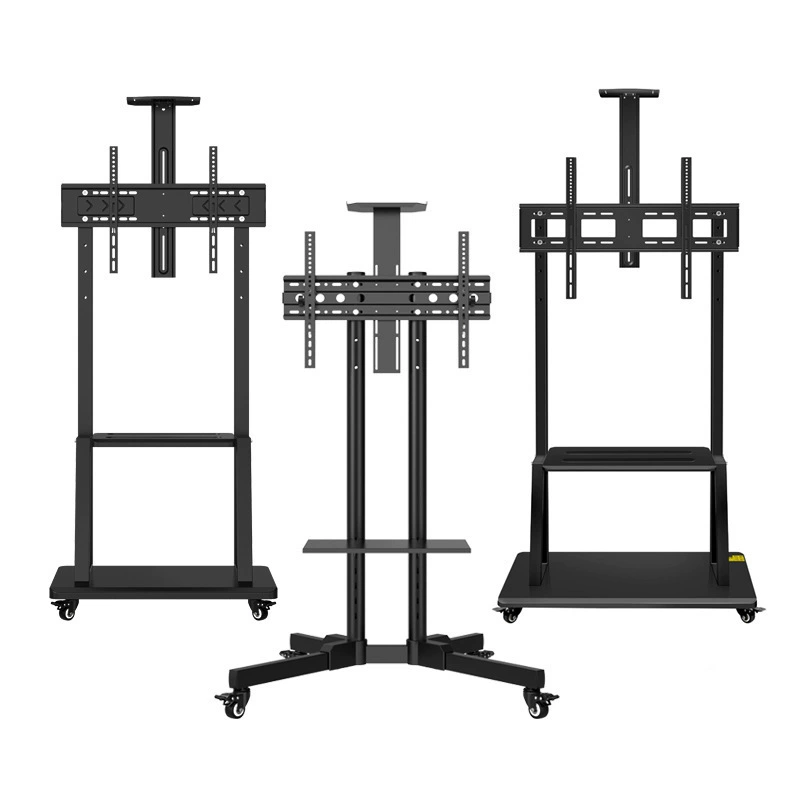 Телевизионный мобильный кронштейн 14-150-дюймовый универсальный ЖК-монитор тележка на полу пилон
