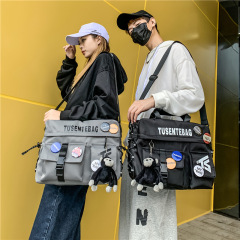 斜めショルダーバッグ男性ins潮牌日系レジャー大容量郵便バッグ男性バッグスポーツモデルショルダーバッグ学生
