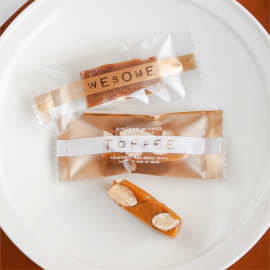 一次性加厚透明toffee海盐太妃糖袋手工咖啡牛轧糖果独立机封包装