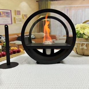 Cross-Border New Desktop Alcohol Real Fire Fireplace Real Fire Alcohol Stove Ethanol Indoor Atmosphere Stove Portable Stove