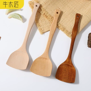 淘宝闪购加厚弯柄锅铲木铲炒菜铲子不粘锅厨房用具厨具汤勺批发