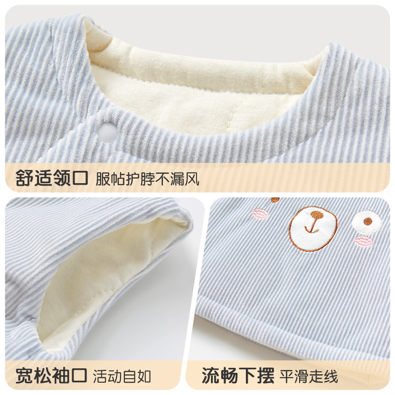 Baby chaleco de invierno y otoño niños chaleco de algodón caliente para niños chaleco de invierno para niñas grueso chaleco de hombro para bebés