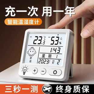 High-Precision Temperature and Humidity Meter Indoor Home Baby Room Wall-Mounted Room Temperature Accurate Electronic Dry and Wet Air Thermometer