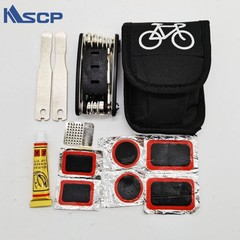 Bicycle tool combination tire repair set portable tool kit crowbar glue multi-purpose mountain bike repair kit