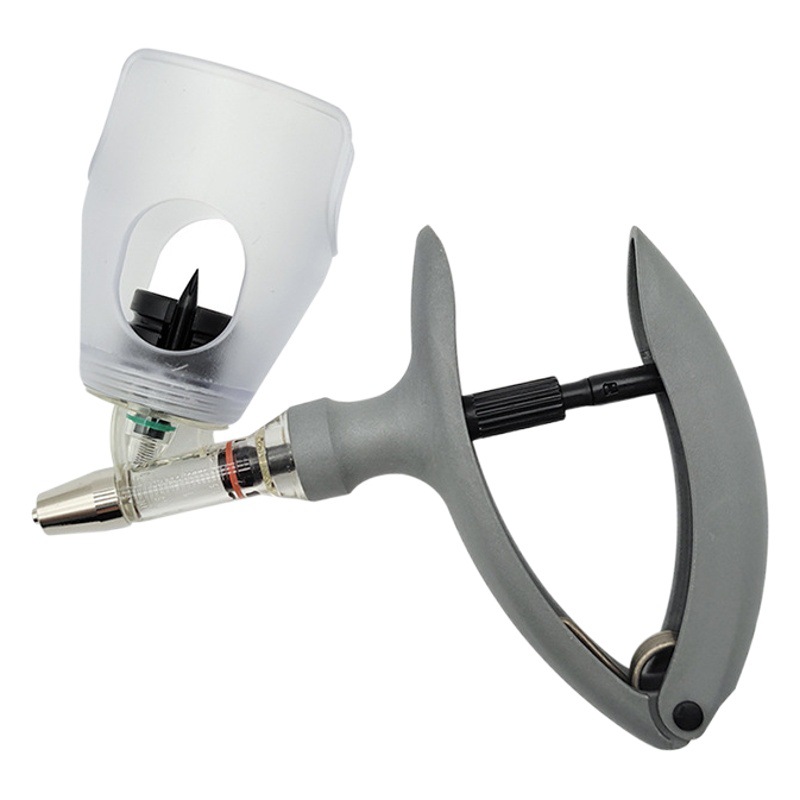 Jeringa continua veterinaria Muduoduo, jeringa continua ajustable para cerdos, ganado vacuno, ovejas, pollos y patos, jeringa para vacunas con aguja