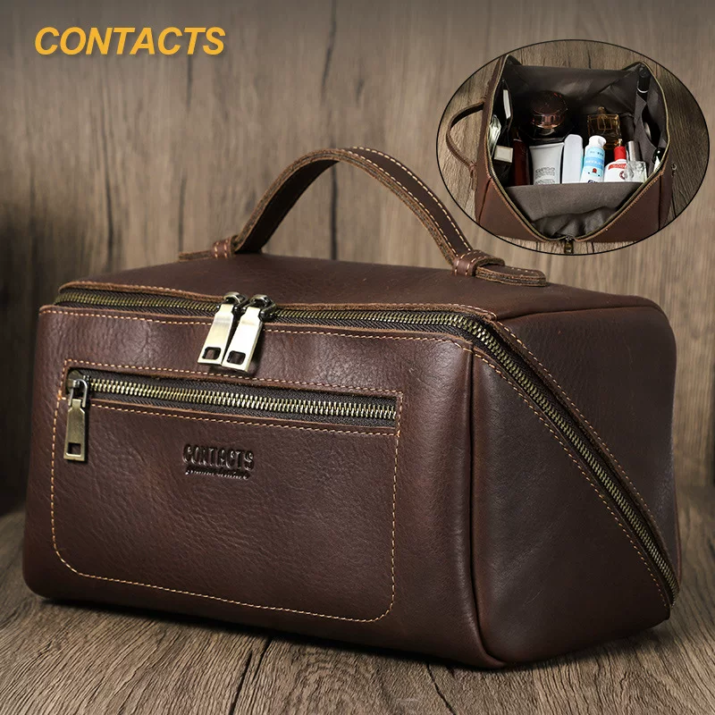 Черный ангел Leather универсальная organizer сумка для путешествий для мужчин и женщин, телячья кожа, натуральная кожа