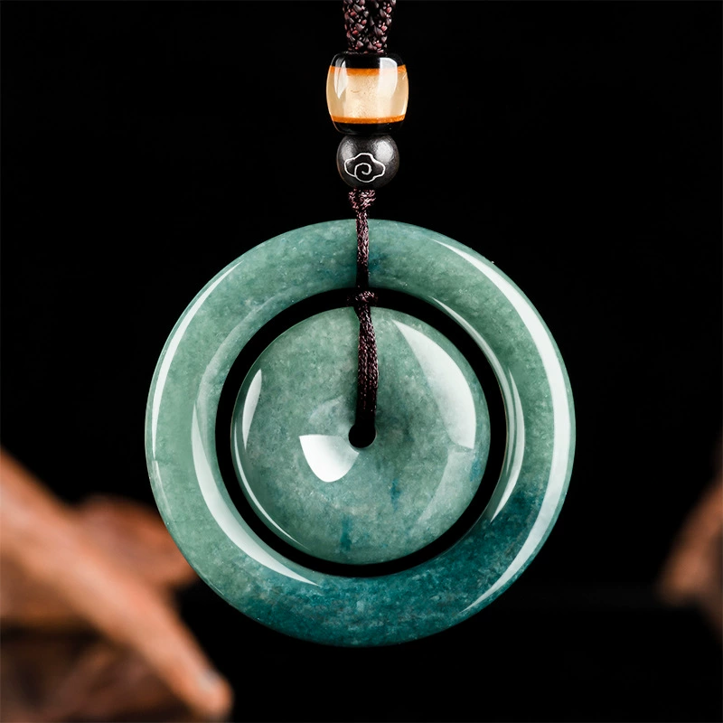 Натуральные товары Jade Bean Green Peace Пряжка нефрит кулон для мужчин и женщин нефрит кулон оптом