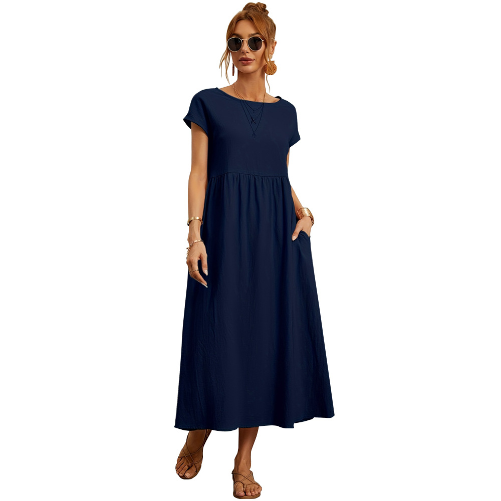 Elegant Long Casual Dress for Women Fashionable Comfortable Versatile Ideal for Home and Travel Wholesale Available