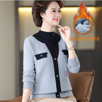 E5885 870K ÁO LEN NỮ TAIRYA ÁO LEN MÙA XUÂN THU ĐÔNG TRUNG NIÊN DÀY ẤM THỜI TRANG NỮ G03 SẢN PHẨM MỚI