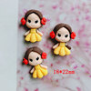 Cartoon resin for princess with accessories, children's cute hair accessory