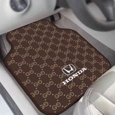 and Easy to Maintain, with a High-End, Avtomobil döşəmə paspasları - honda-logo-brown-6050cm-25mm-diatom-mud-front-foot-pad-single-side