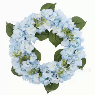 绣球花环圣诞节家居装饰橱窗门挂饰家庭圣诞花圈花环批发夏季花环
