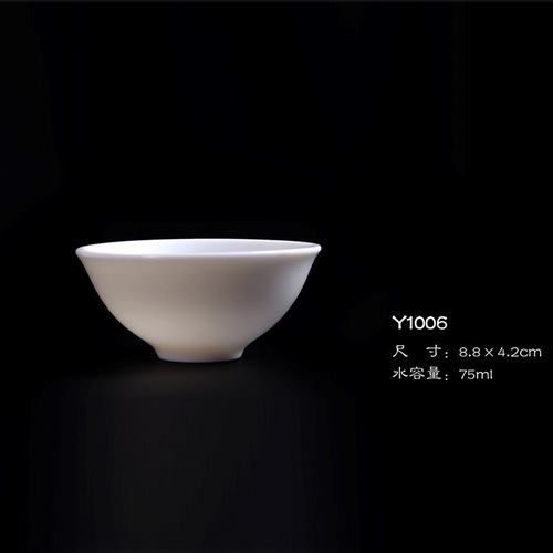 Dehua Yangzhi Jade Tea Cup Wholesale Ceramic Tea Set Japanese Tea Bowl Single Cup Tea Drinking Cup Aroma Cup White Porcelain