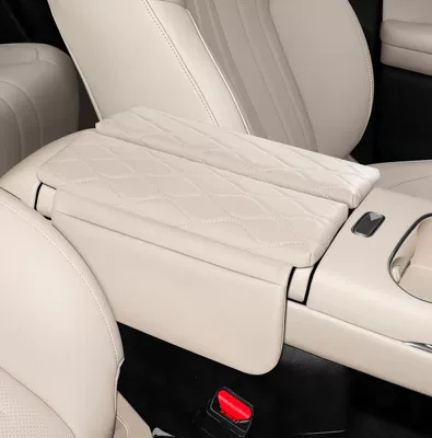 Suitable for Aioni60 Armrest Box Protection Pad, Special Central Armrest Cover, Heightening Pad, Leather Protective Cover (Armrest box pad) - aion-i-60m-white