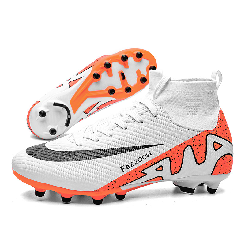 24 zapatos de fútbol transfronterizos de alto nivel zapatos de entrenamiento de entrenamiento de clavos largos zapatos de fútbol para hombres y mujeres