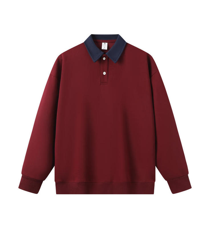 翻领卫衣定制印字logo文化衫学生班服长袖polo幼师工作服培训机构|undefined