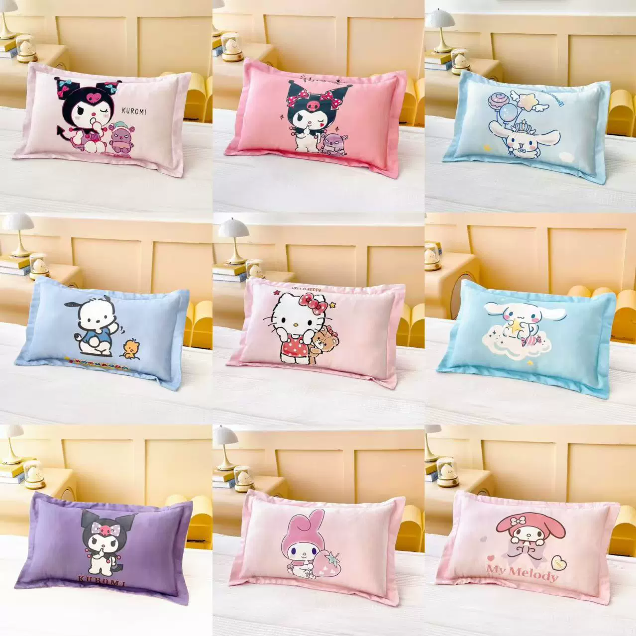 2025 новая хлопковая наволочка Sanrio категории a мультфильм хлопковая наволочка для детского сада сиеста подушка подушка сердцевина