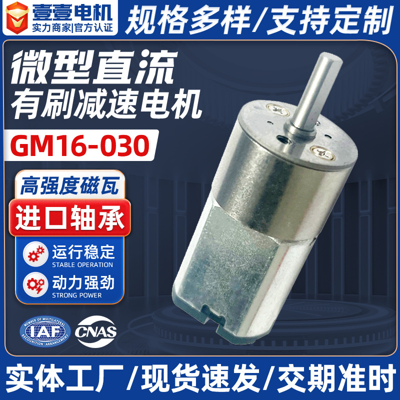 Factory Direct Sales Gm16-030 Precision Micro Reduction Motor 16mm Gear Reduction Motor for Beauty Equipment