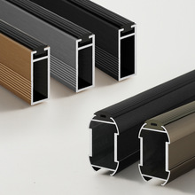 工厂直销加厚挂衣杆柜内衣通铝合金挂杆晾衣杆衣架杆法兰配件批发