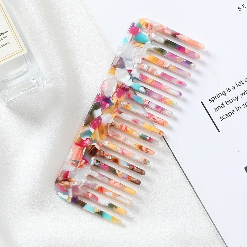 18g Weight Hair Comb Makeup Tools Types 1 Piece Quantity Acetic acid sheets Material Marble Pattern Simple Style Style Simple Style Marble Acetic Acid Sheets Hair Comb 1 Piece 4