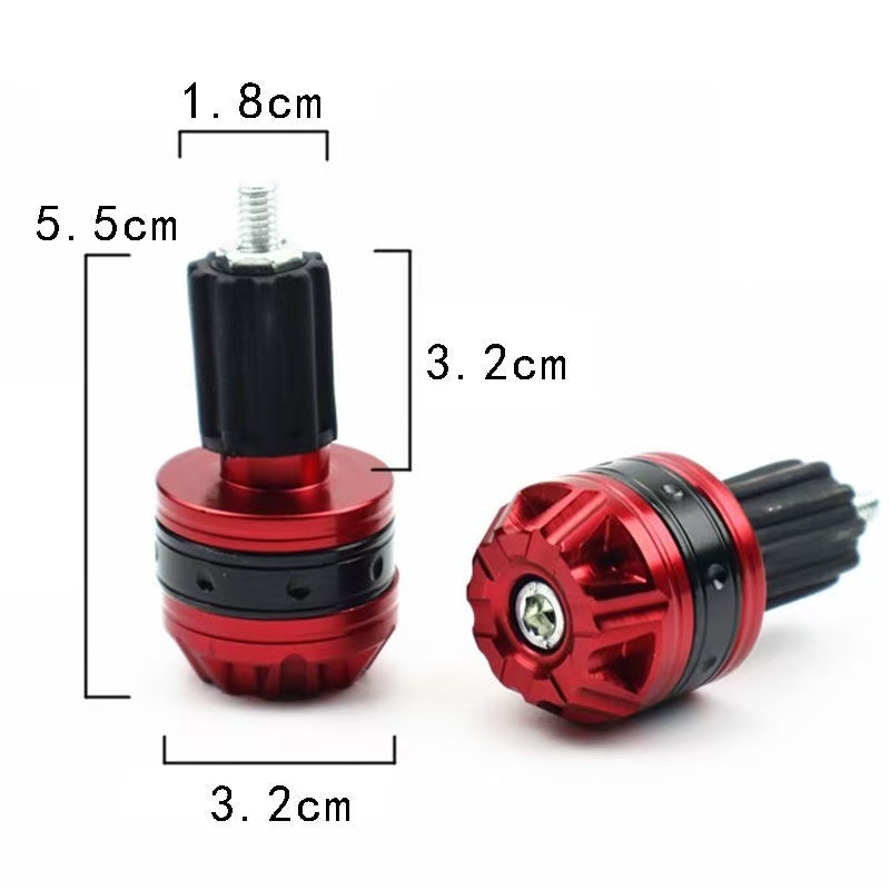 CNC handlebar end cap modification accessories, aluminum alloy scooter electric vehicle handlebar plug decorative handlebar end cap