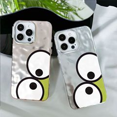 大眼蛙適用蘋果15手機殼14防摔13Promax卡通12可愛11褶皺IMD新款