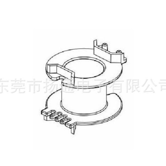 RM10变压器骨架滤波器骨架RM10骨架BOBBIN无针骨架电木单相高频