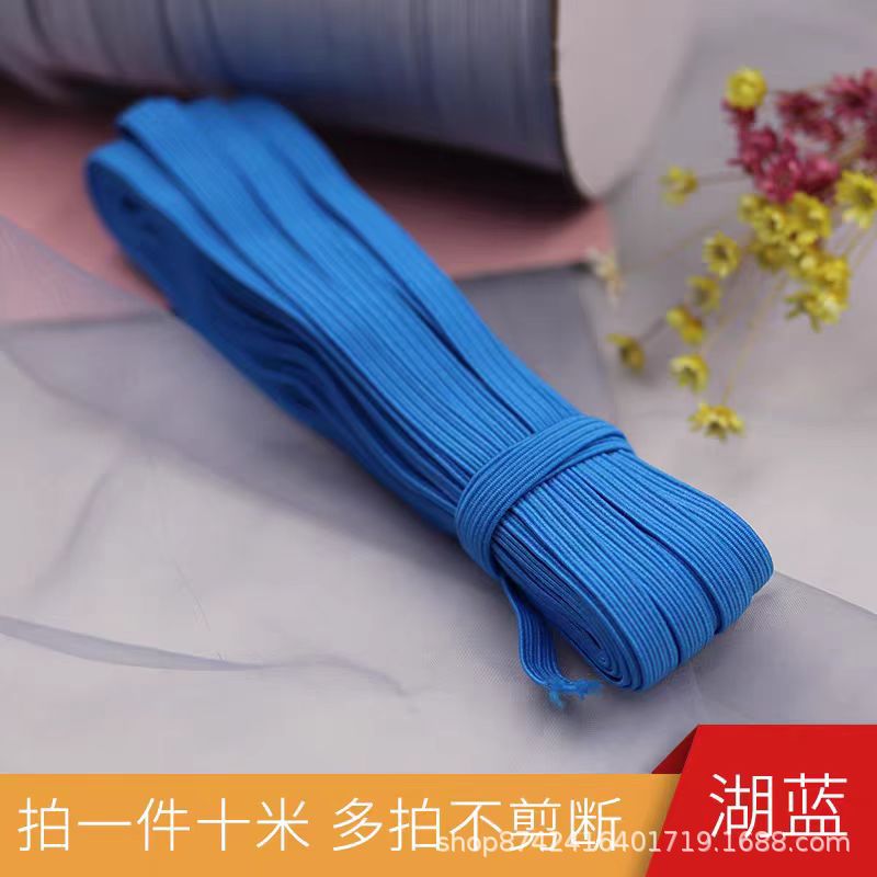 笔记本扁松紧带厂家抽绳现货黑白彩色松紧弹力绳现货包芯乳胶橡筋