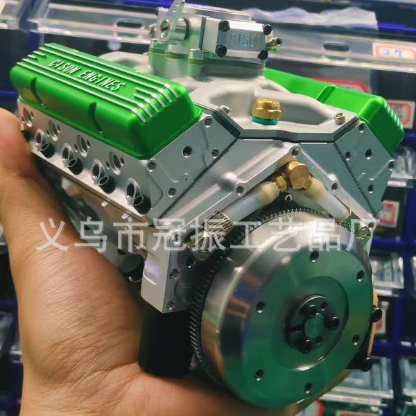 Adornos de resina con diseño de motor V8, decoraciones de modelos de motor, diseño y decoración de adornos para el hogar y el jardín