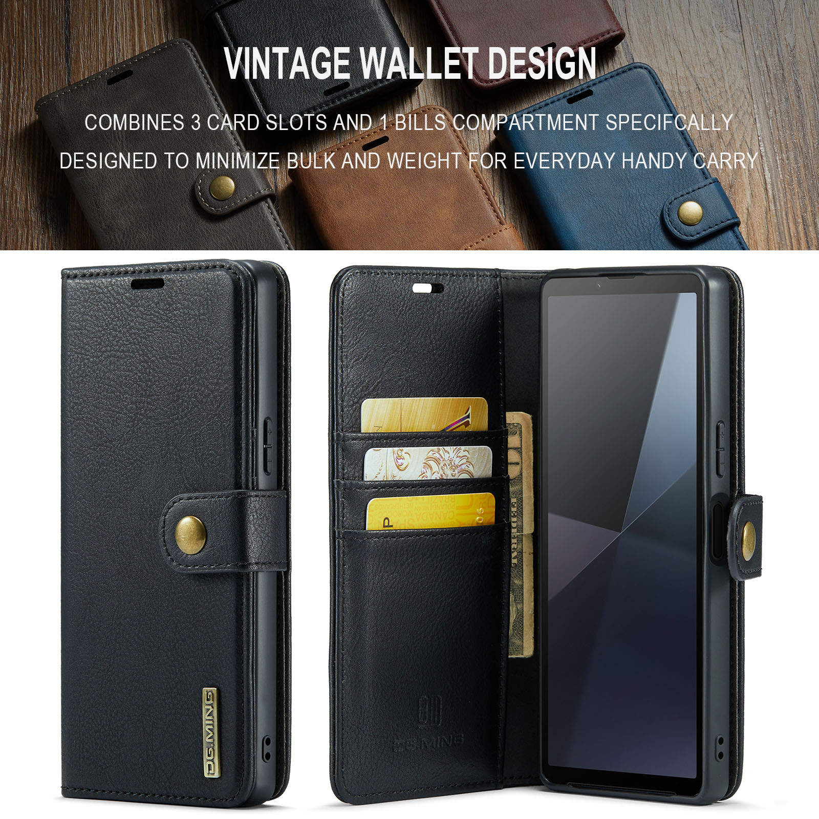 For Sony Xperia 10 VI Mobile Phone Case Xperia 1 VI 2-in -1 Split Leather Case 2024_voghion.com