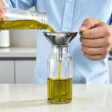 不锈钢油漏三件套迷你漏斗厨房家用分装酒漏食品级液体过滤器