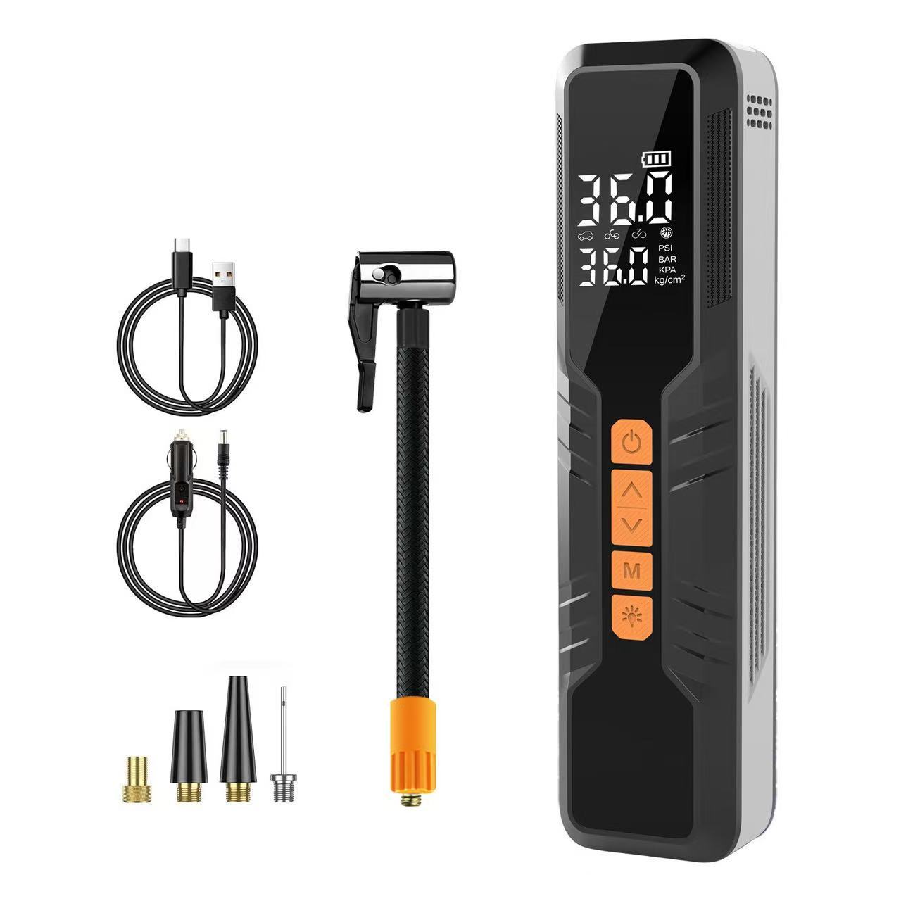 Chezai Car Wireless Charging Digital Display Air Pump Portable Electric (Hava nasosu) - wireless-wired-dual-power