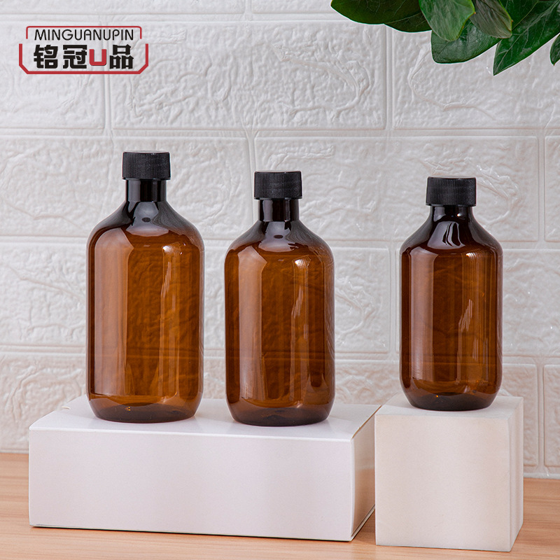 Inner stopper screw cap bottle 400 plastic 500 Boston through tea cosmetics split bottle shower gel 300 shampoo bottle Inner stopper screw cap bottle 400 plastic 500 Boston through tea cosmetics split bottle shower gel 300 shampoo bottle