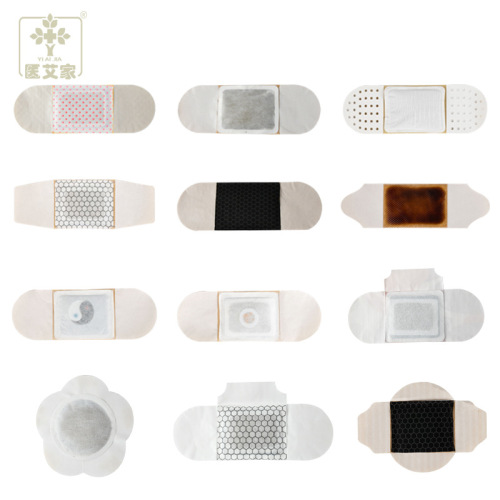 The same type of warm moxibustion patch manufacturer wholesale graphene magnetic therapy mugwort patch essential oil hot compress patch moxibustion heating patch